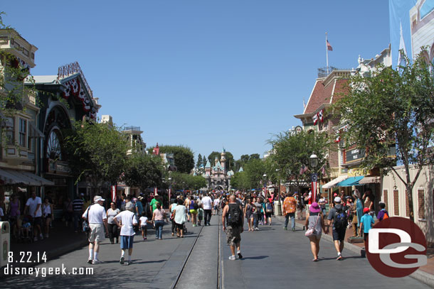 Main Street USA this afternoon.