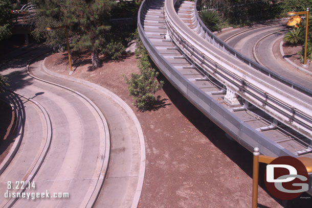 The landscaping around the Autopia is looking rather bare in spots