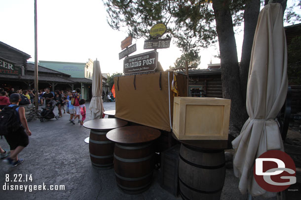 The Legends of Frontierland is closed for the evening.  The times guide says it closes at 6:00 but it seems to wrap up by the 5:40 Golden Horseshoe show.