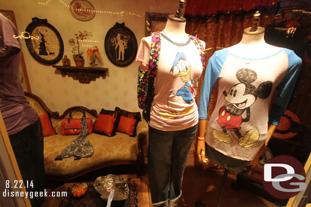 Disney Clothiers window.