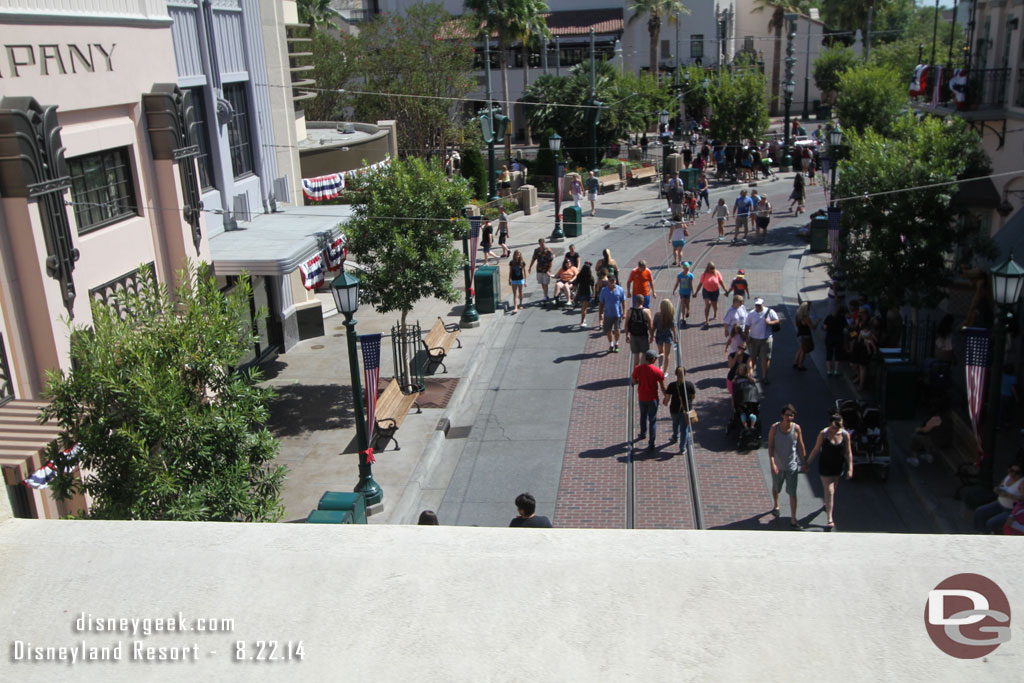 Passing over Buena Vista Street.