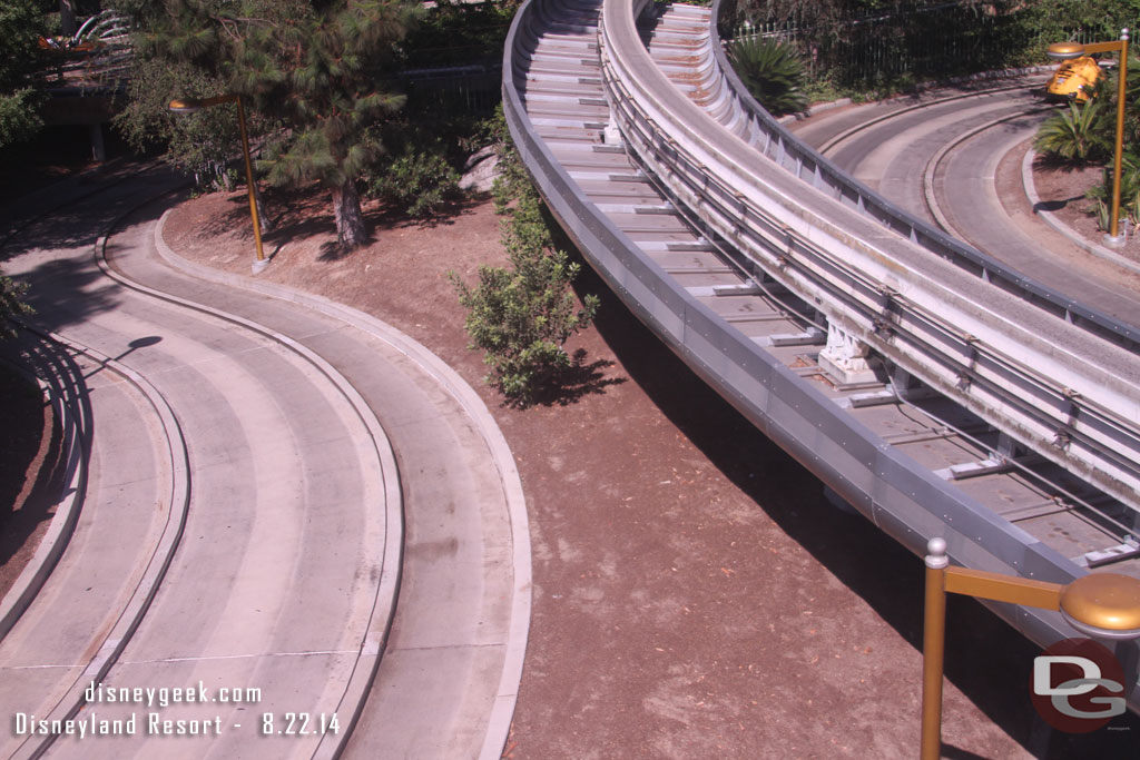 The landscaping around the Autopia is looking rather bare in spots