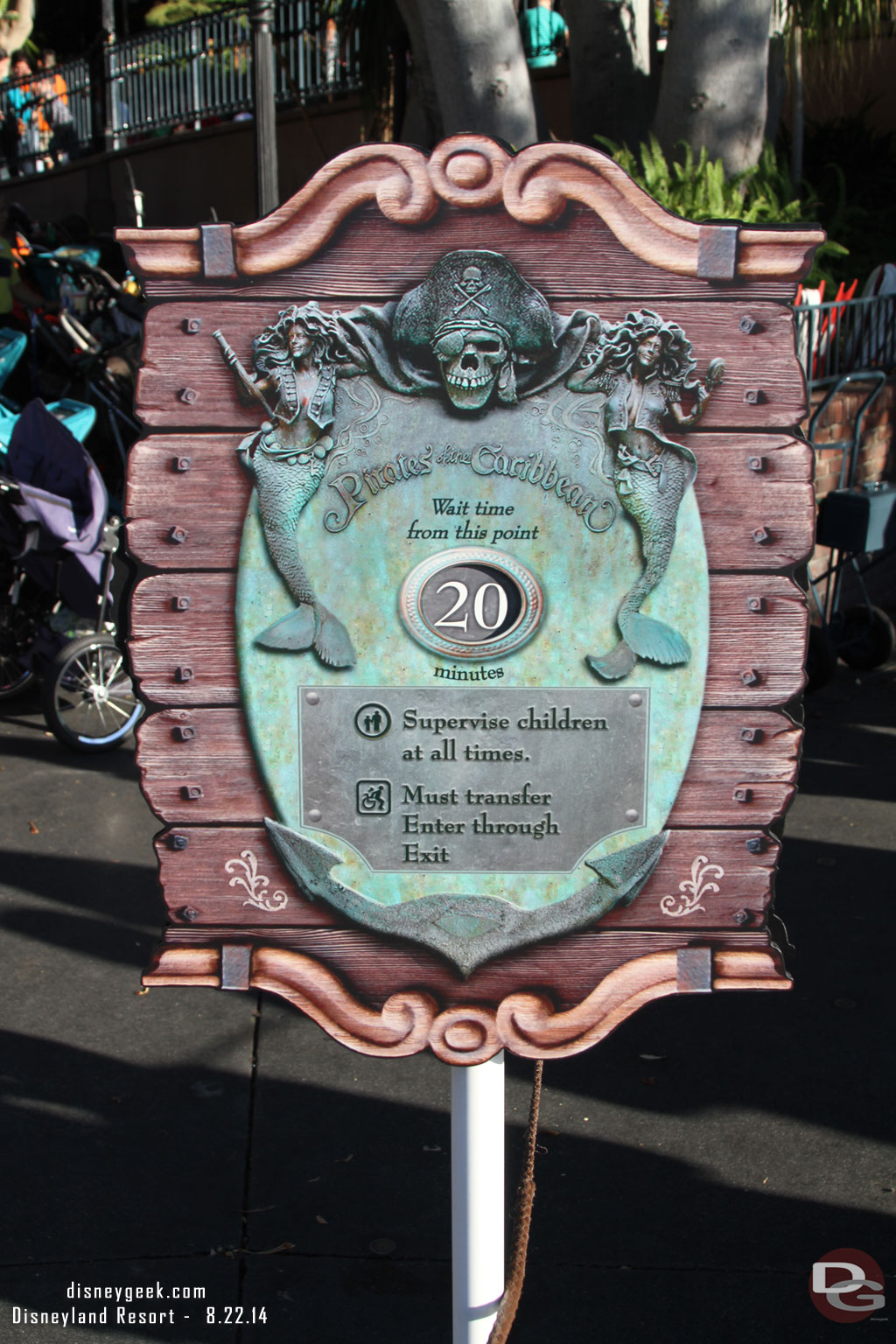 The Pirates wait time sign looked more detailed than I remembered it.. is this relatively new or have I just managed to not pay attention to it?