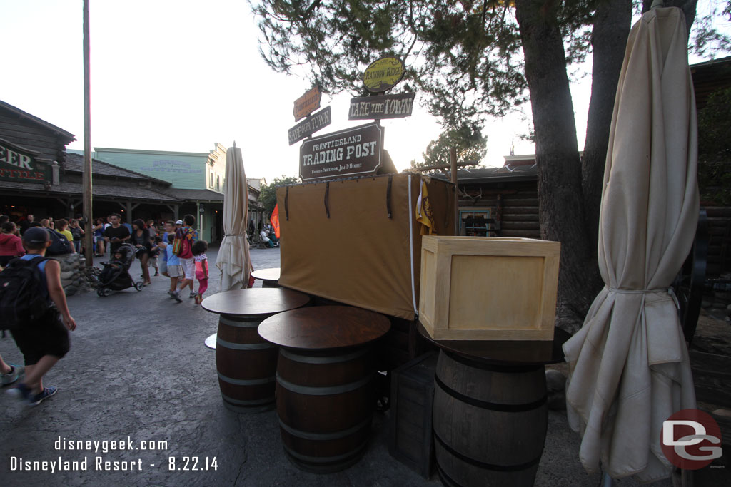 The Legends of Frontierland is closed for the evening.  The times guide says it closes at 6:00 but it seems to wrap up by the 5:40 Golden Horseshoe show.