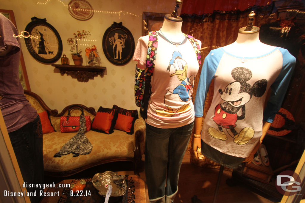 Disney Clothiers window.