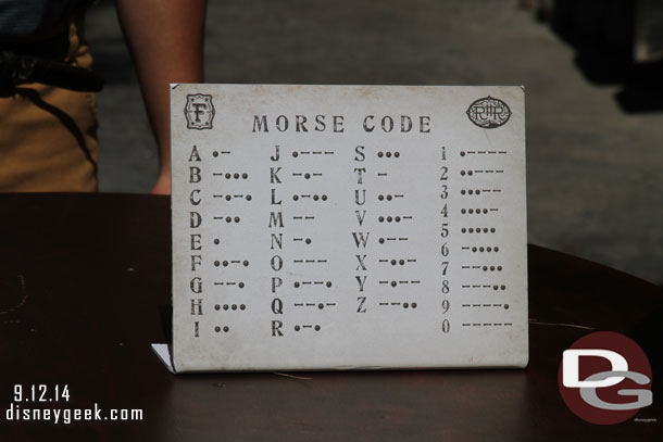 Morse Code help.