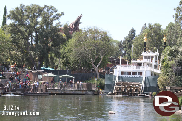 The Mark Twain is in dry dock for several weeks of work.