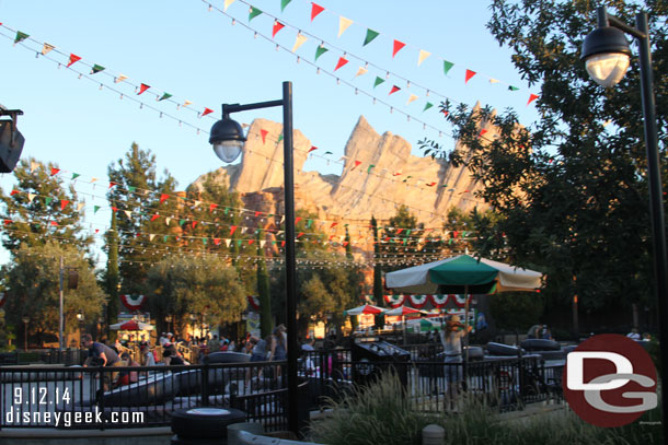 Cars Land was fairly quiet too.  The Flying Tires and Junkyard Jamboree were walkons.