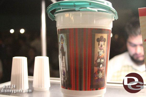 Haunted Mansion 45th anniversary popcorn buckets in New Orleans Square