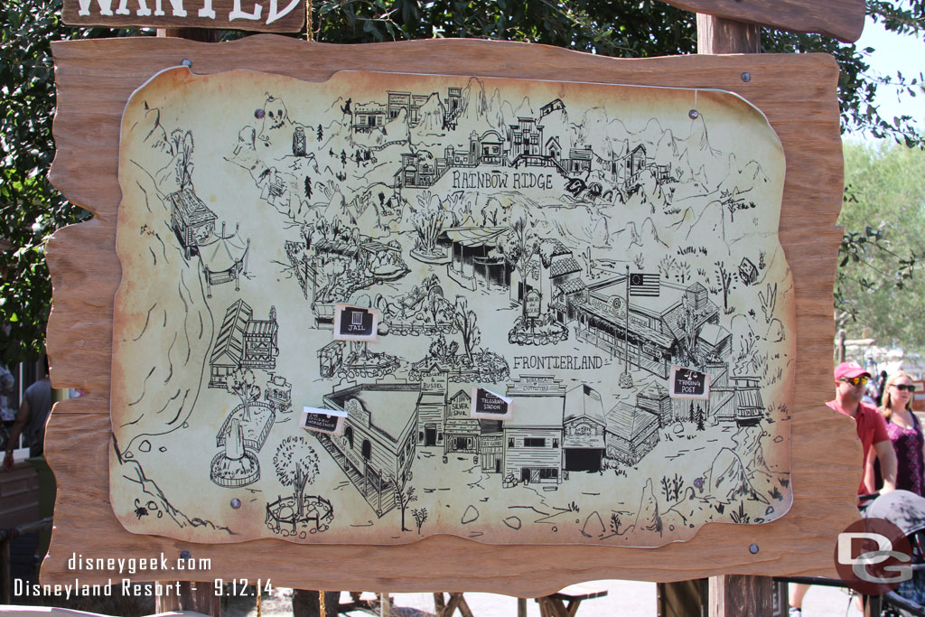 The Legends of Frontierland map