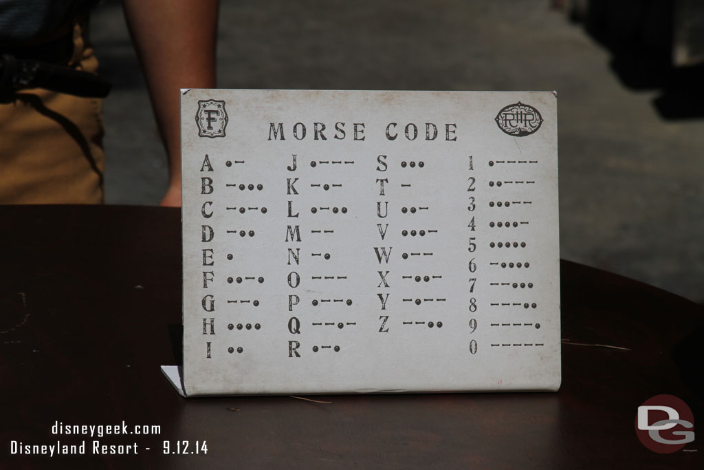 Morse Code help.