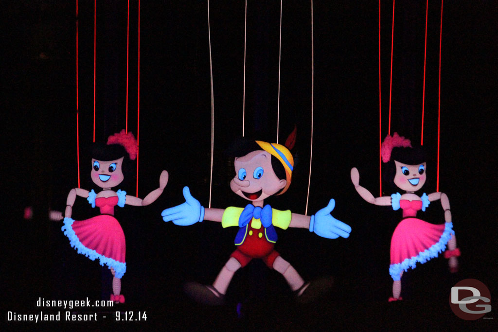 Pinocchio during Fantasmic