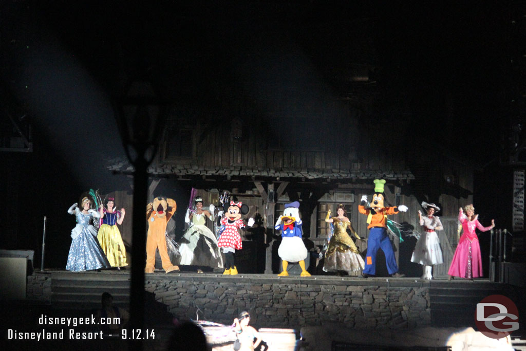 And with the Mark Twain in dry dock the characters were all the stage for the finale.