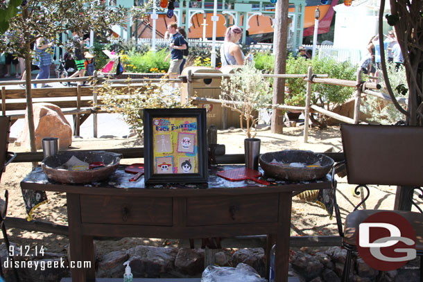 A Face painting area.