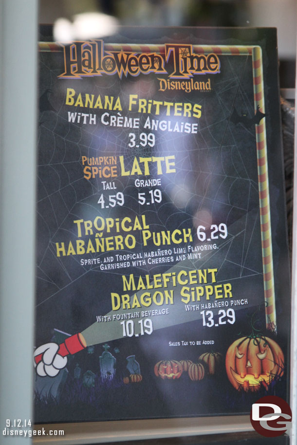 At the Royal St. Veranda.  Their Halloween Time offerings.