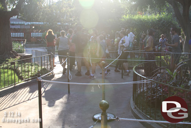 Time to get in line for the Haunted Mansion.  It looked like they just reopened and guests were walking through the queue.  It still took nearly 30 minutes from when I entered the queue till I was onboard a doom buggy.