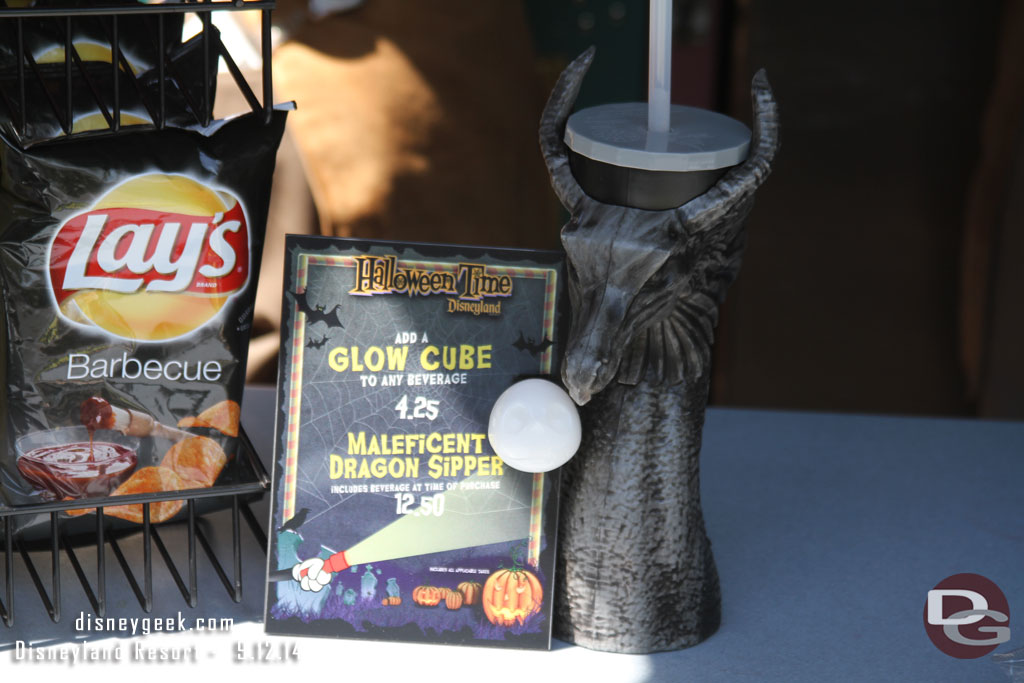 There are several locations with special offerings for Halloween Time.  Here is a Maleficent Dragon Sipper.