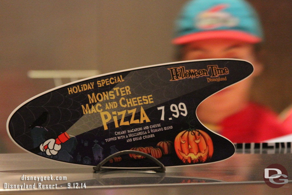 Red Rockets has special pizza for Halloween Time too.