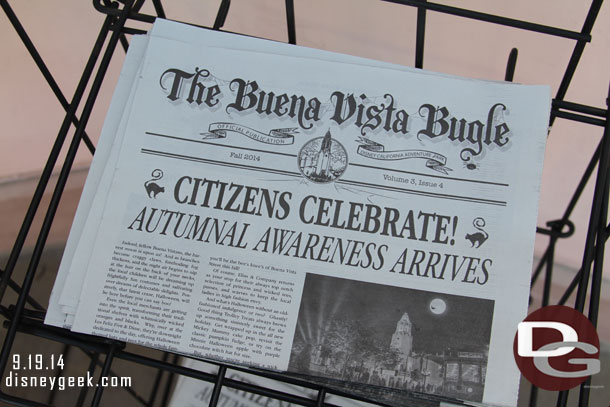 The Fall Edition of the Buena Vista Bugle is hot off the presses this week.