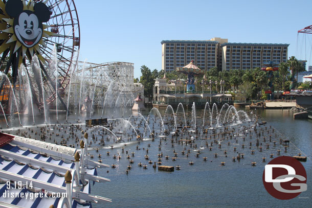 The Instant Concert uses the World of Color fountains.