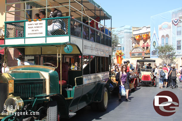 A slight traffic jam as they were doing a final unload before heading backstage.