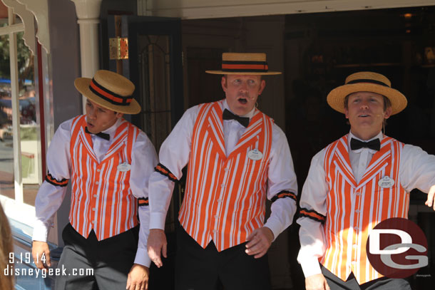 The Dapper Dans performing near the Market House