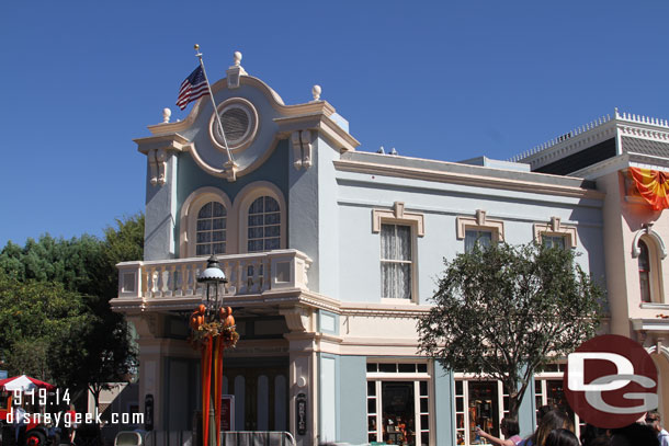 The Photo Supply store scaffolding is removed and the facade painting looks to be wrapping up.  It is still closed.