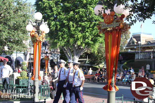 The Security Honor Guard entering Town Square.