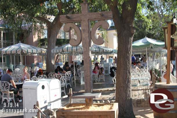 A set piece for the Halloween party in Frontierland.