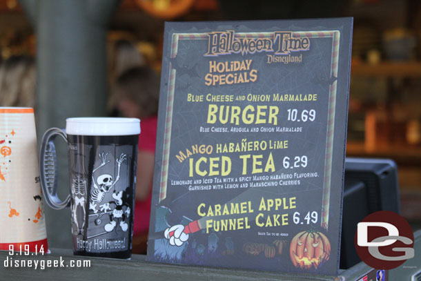 The Hungry Bear Halloween Time offerings