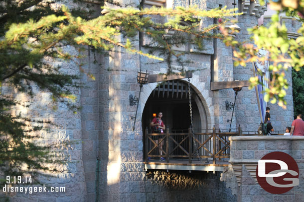 The drawbridge from this side of the moat.