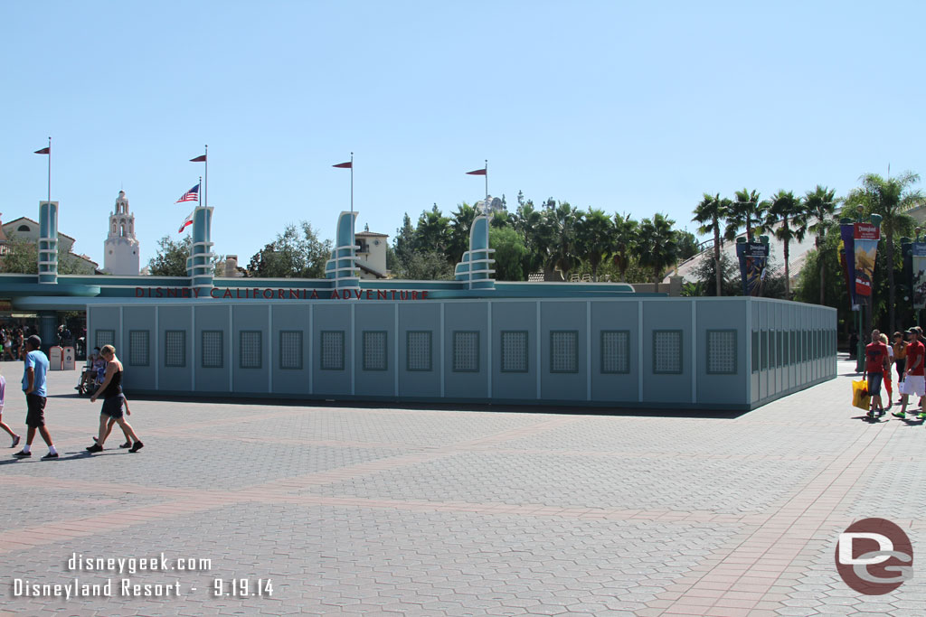 Looking back you can more clearly see the walled off portion of the Esplanade