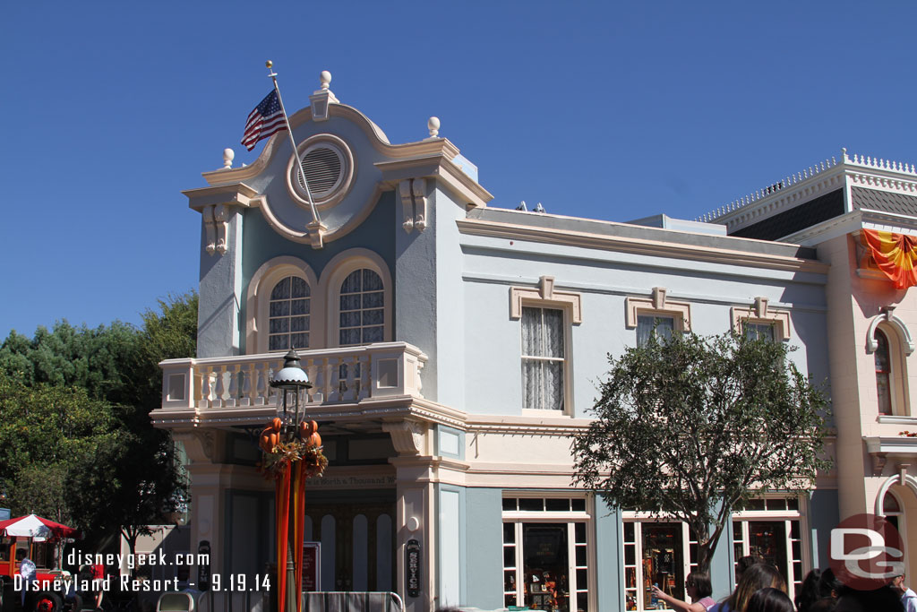 The Photo Supply store scaffolding is removed and the facade painting looks to be wrapping up.  It is still closed.