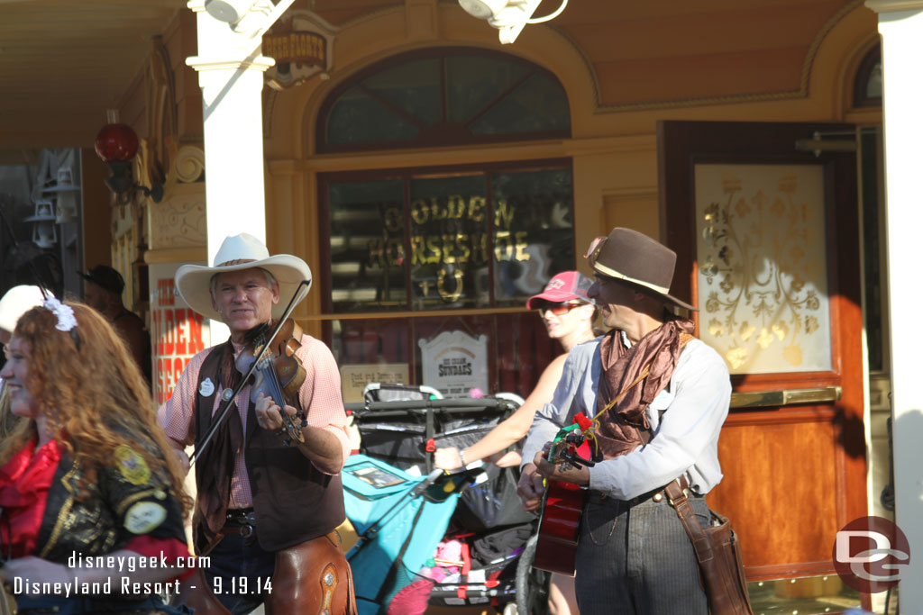 Farley and Billy were providing the music.