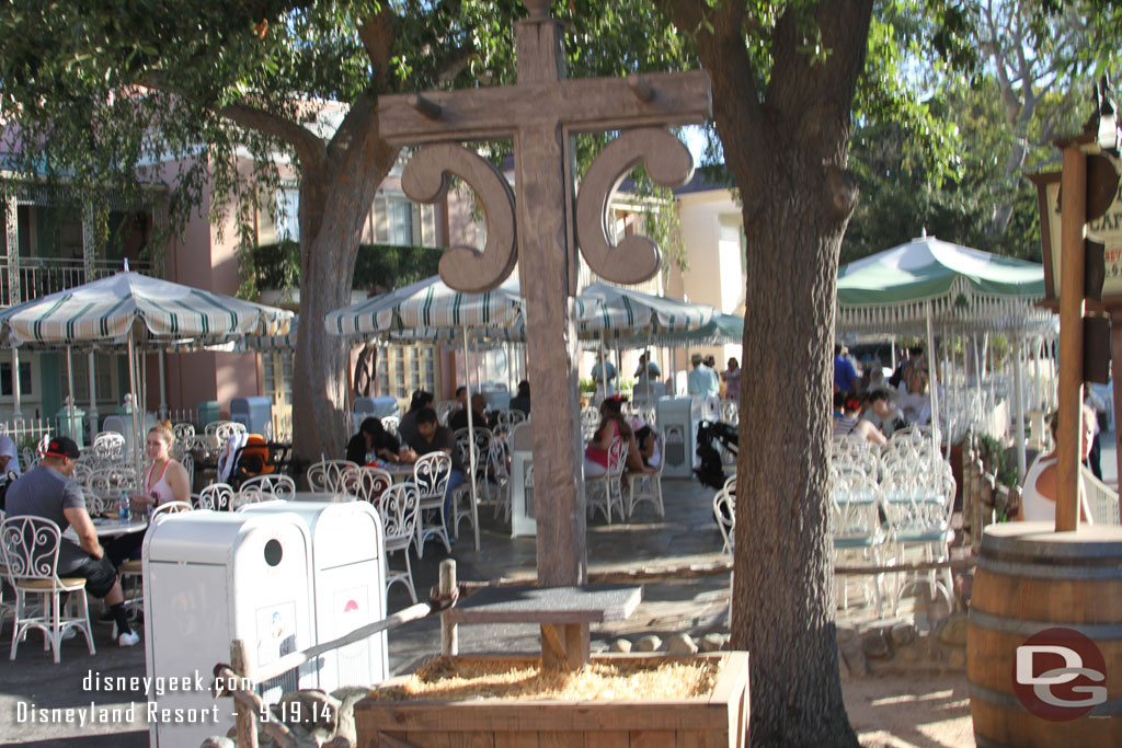 A set piece for the Halloween party in Frontierland.