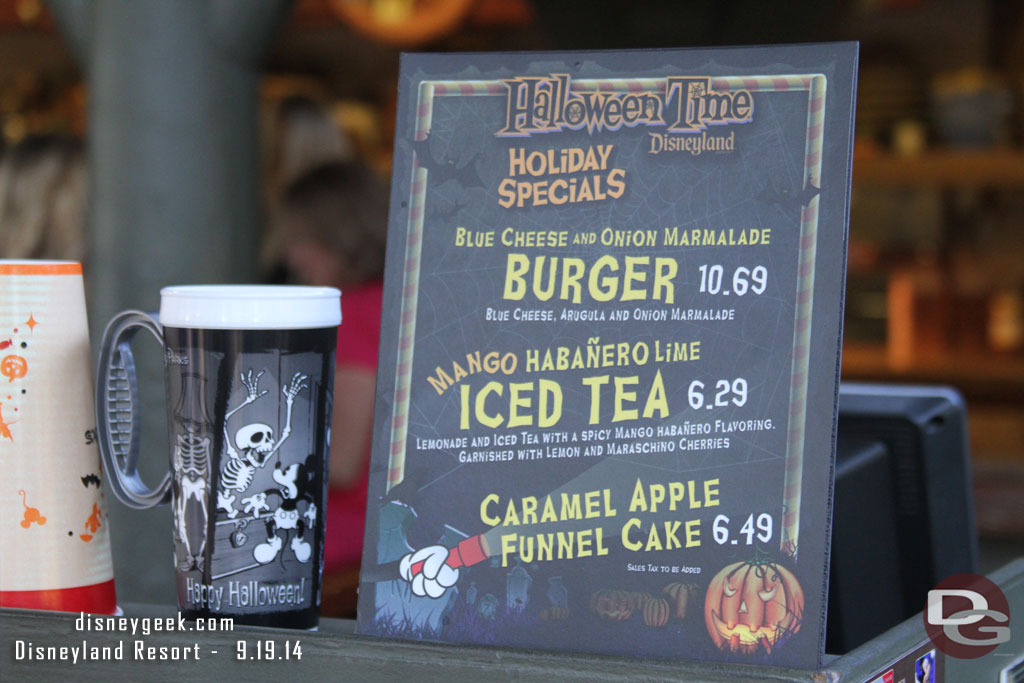 The Hungry Bear Halloween Time offerings