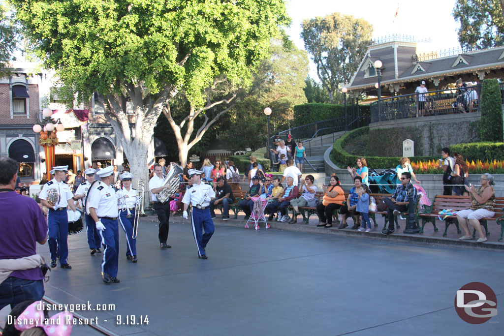 The West Point Brass arriving to perform.