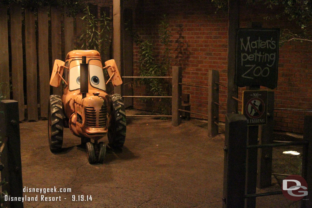 The Petting Zoo, it was only a 5 minute wait for the attraction this evening, so went for a spin.