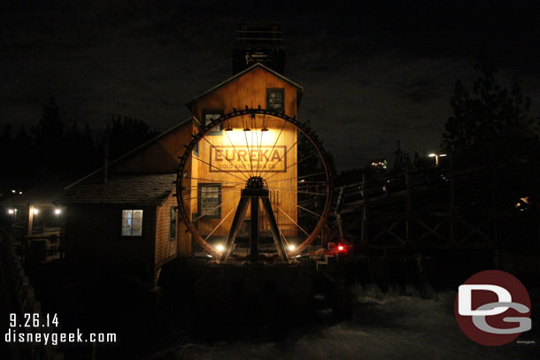 The water wheel at GRR was moving again.   I had not seen it in motion since the last renovation.