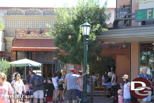 First stop DCA.  Oswald had a line today.  He was also meeting further in the corner this week.