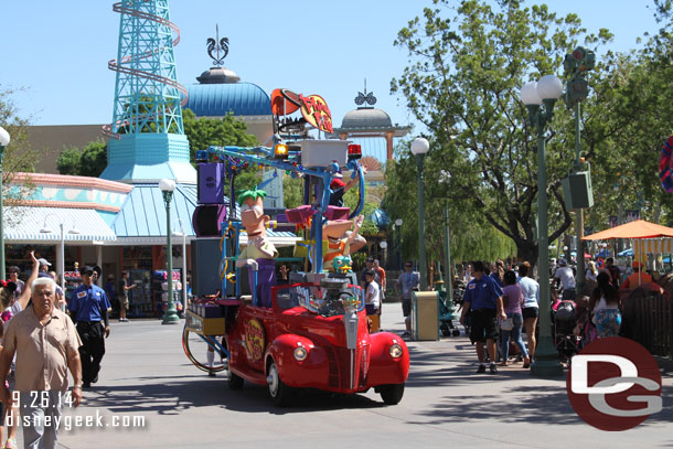 Phineas and Ferb passing by.