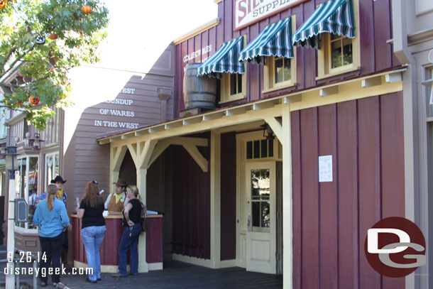 The exterior renovation work on the Silver Spur Supplies facade is done.