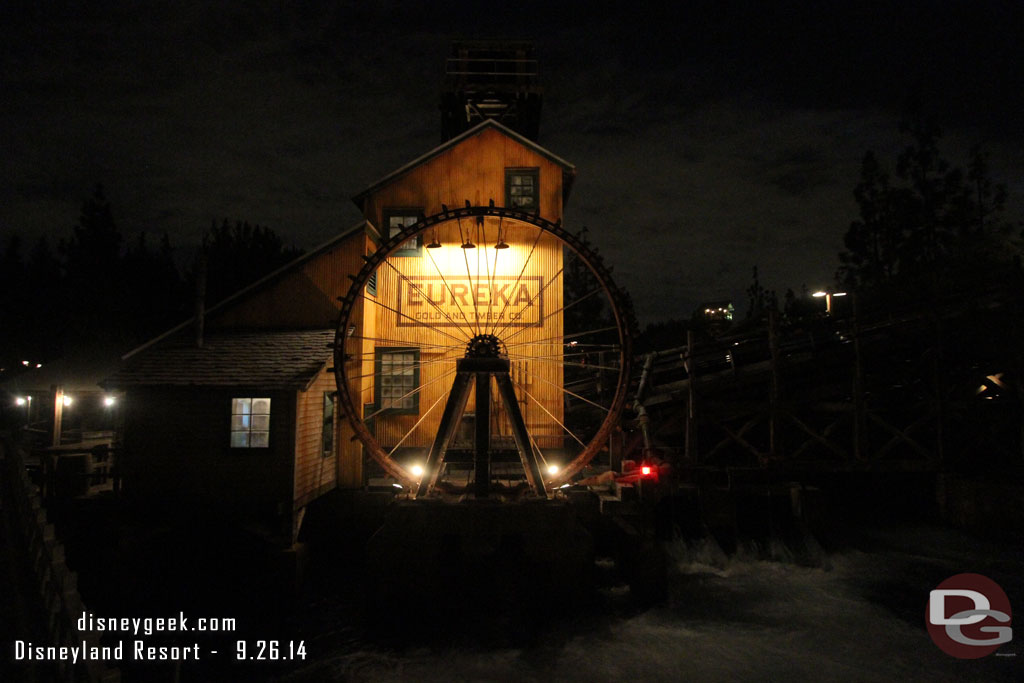 The water wheel at GRR was moving again.   I had not seen it in motion since the last renovation.