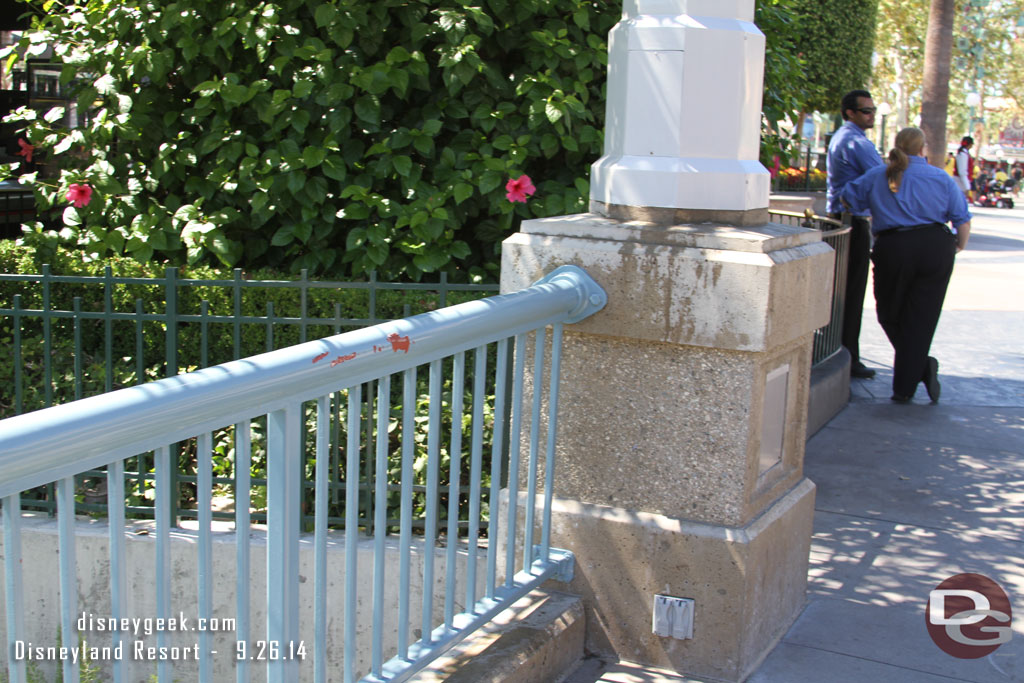 The railing near the Wharf could use some work.