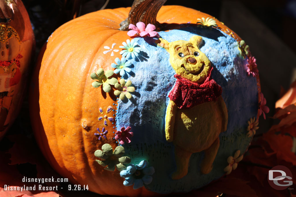 Time to check out the latest pumpkin creations.  First up Winnie the Pooh.