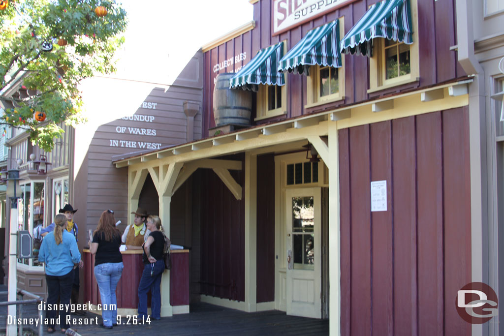 The exterior renovation work on the Silver Spur Supplies facade is done.