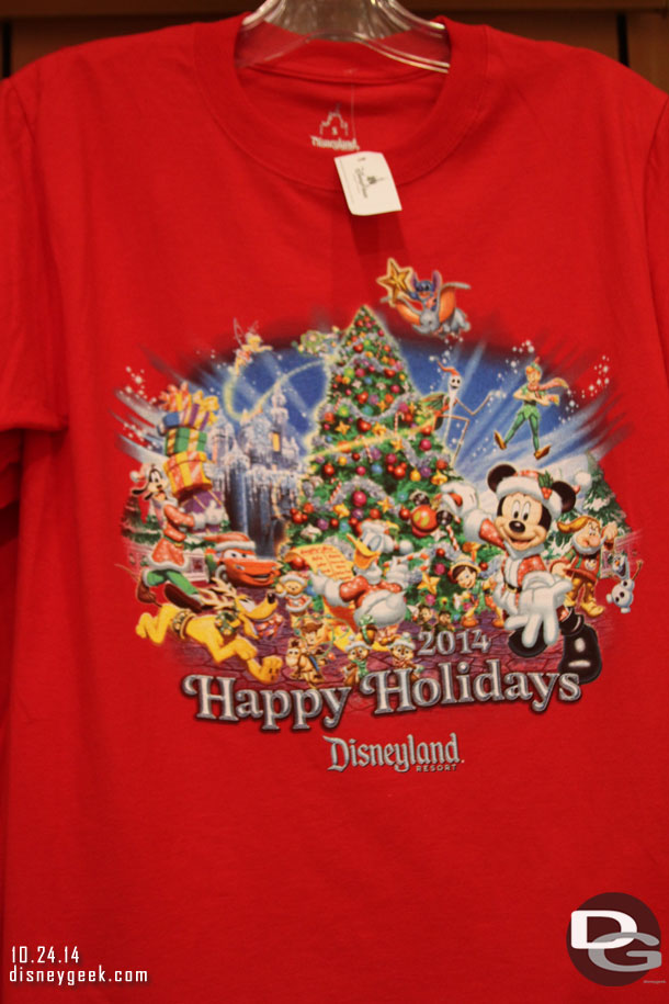 The 2014 Happy Holidays design on a t-shirt.