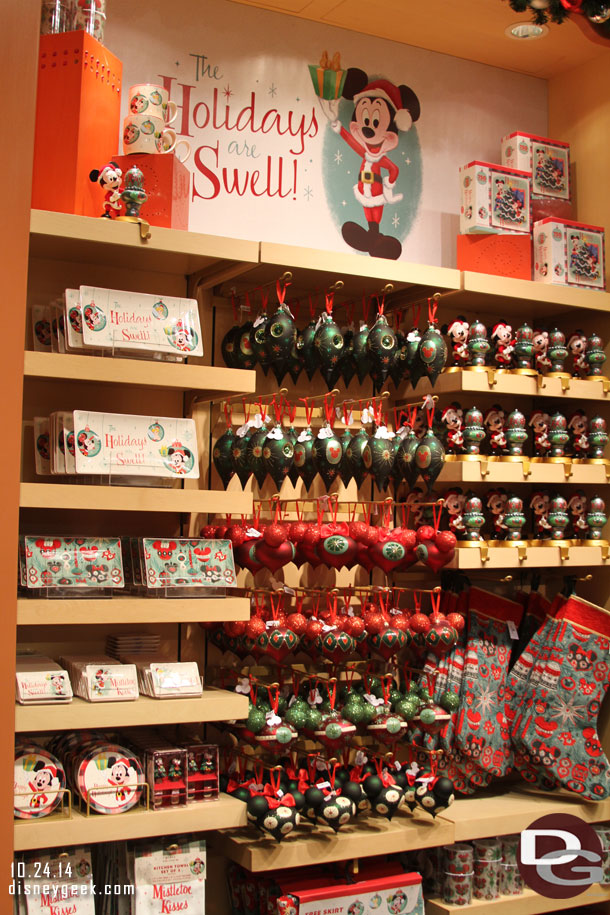 Another display of Christmas merchandise.