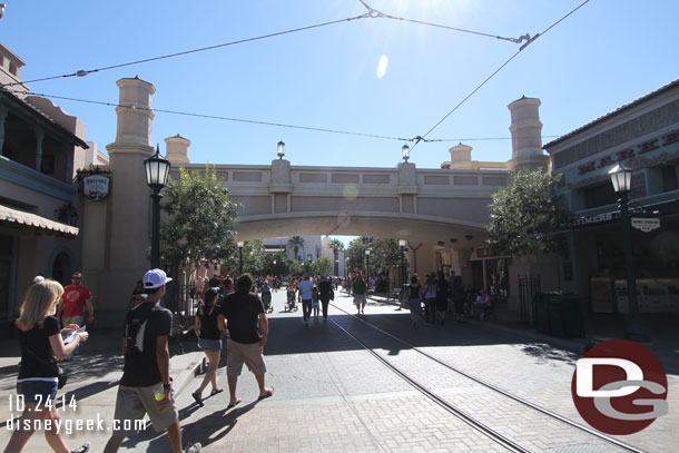 Buena Vista Street this afternoon