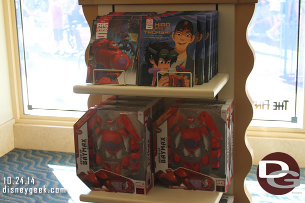 Big Hero 6 merchandise is available here.  A couple of displays.